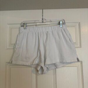 Garage White Comfy Shorts